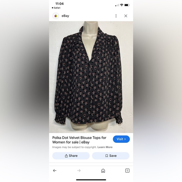 DR2 by Daniel Rainn Women's XL 14-16 Black Button Front Blouse Top NWOT NEW - Picture 10 of 12